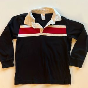 Gymboree navy blue rugby shirt